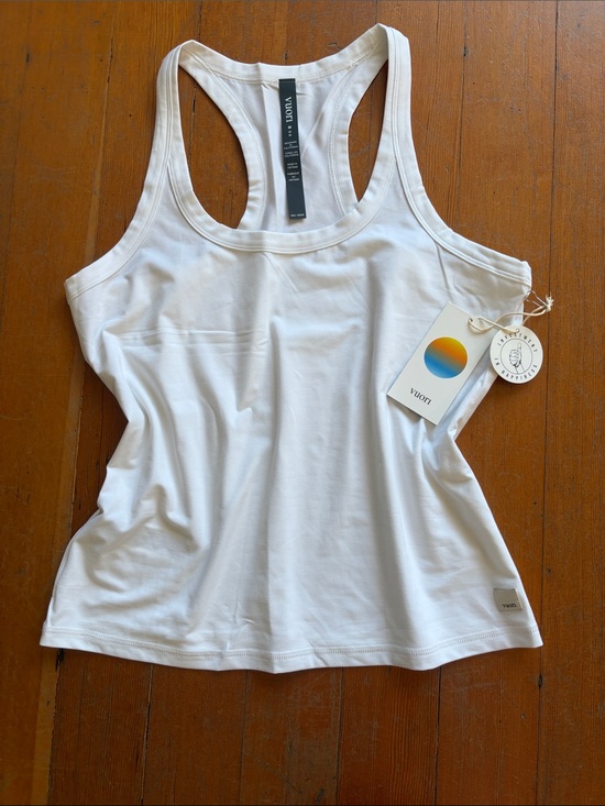 Vuori Tops - Vuori White Lux Racerback Tank Size M